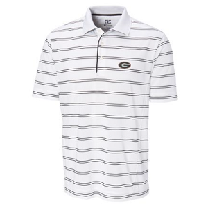 Georgia Bulldogs CB DryTec Hawthorne Stripe - White